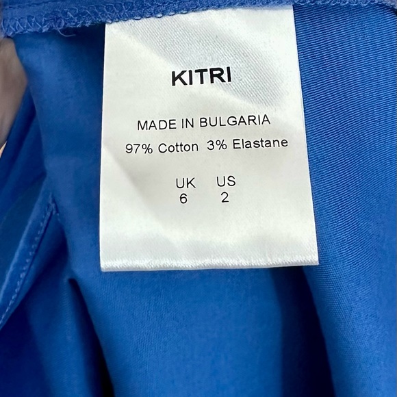 Kitri Juliette Blue Smocked Dress Size 2 - Picture 7 of 7